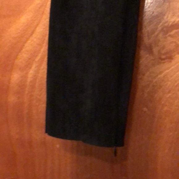 NWOT Zara basics micro suede black skinny pants sz M - Picture 2 of 11